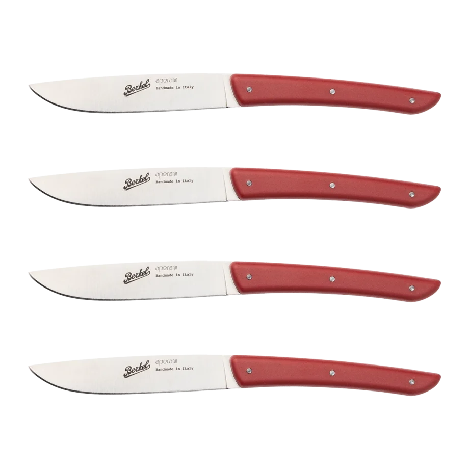 Color Red Steak knifes 11 cm