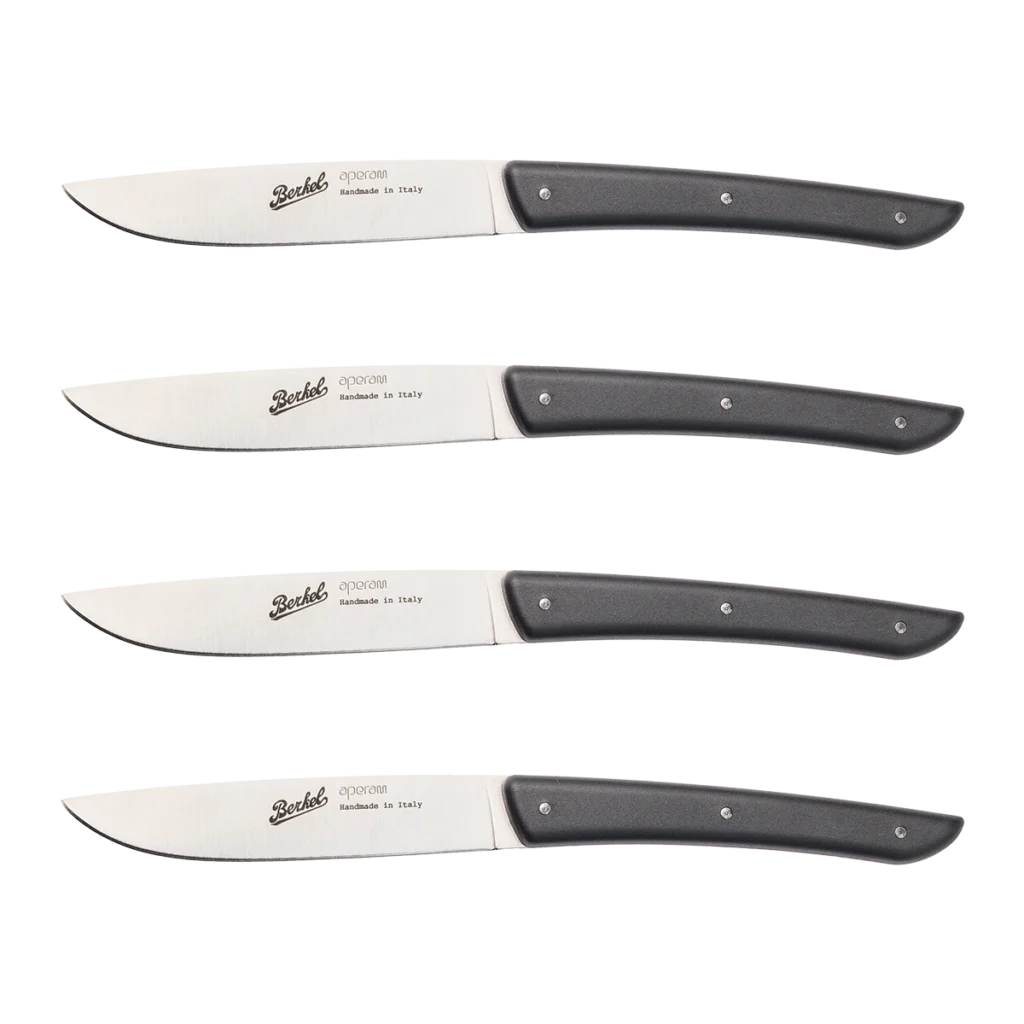 Color Black Steak knifes 11 cm