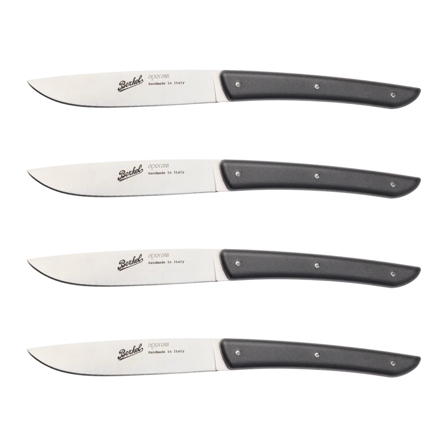 Color Black Steak knifes 11 cm