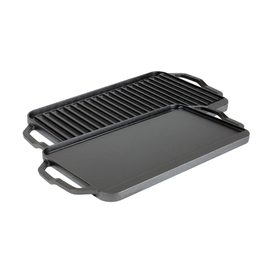 Vändbar stek/grill platta. Gjutjärn - Chef collection