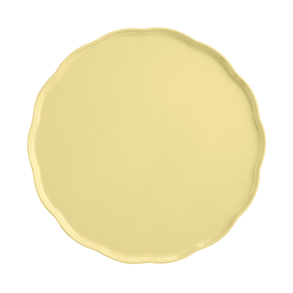 Madeleine Serveringsfat Rund – Vanilj