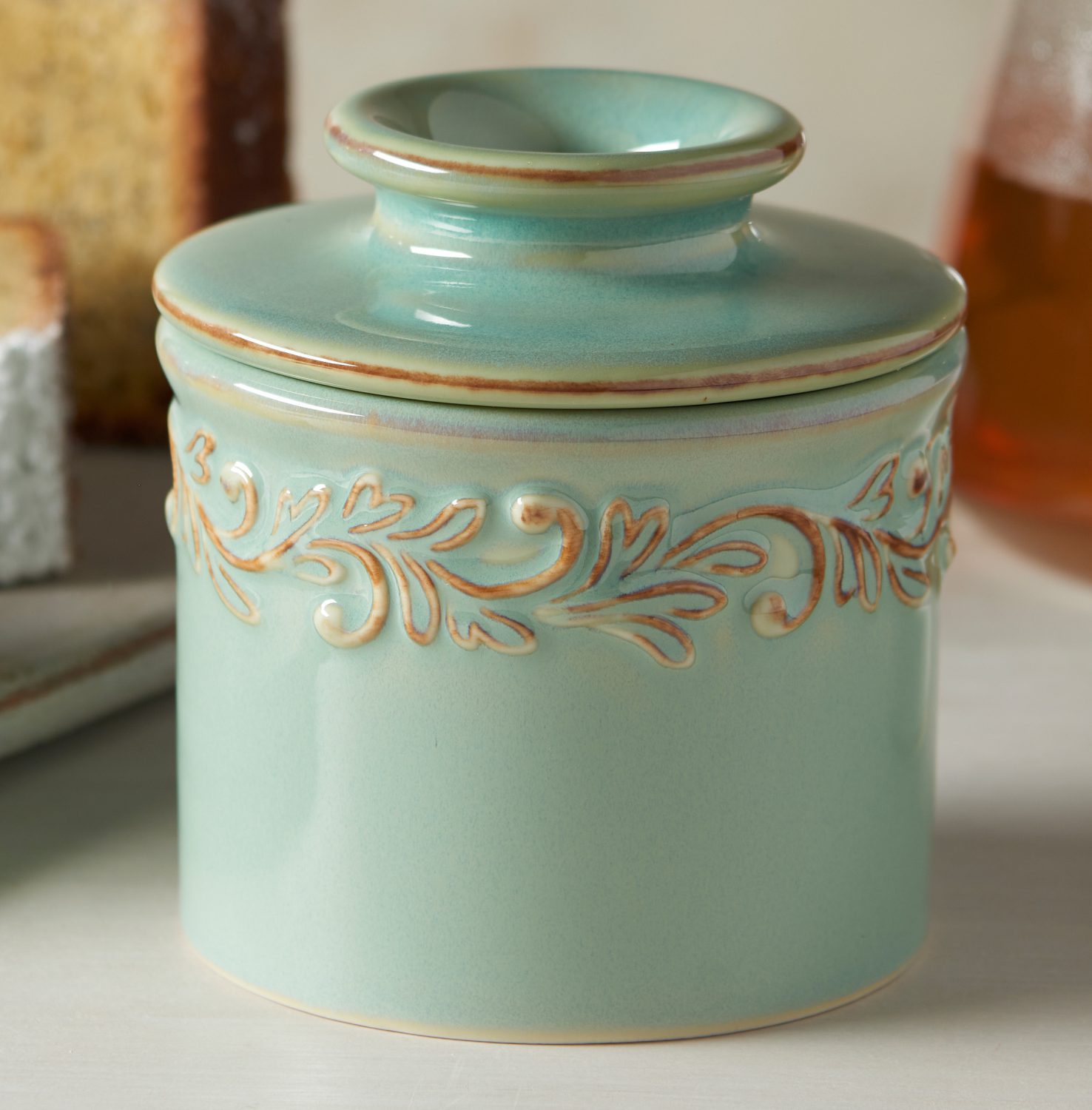 Antique Butter Bell® Crock Sea Spray