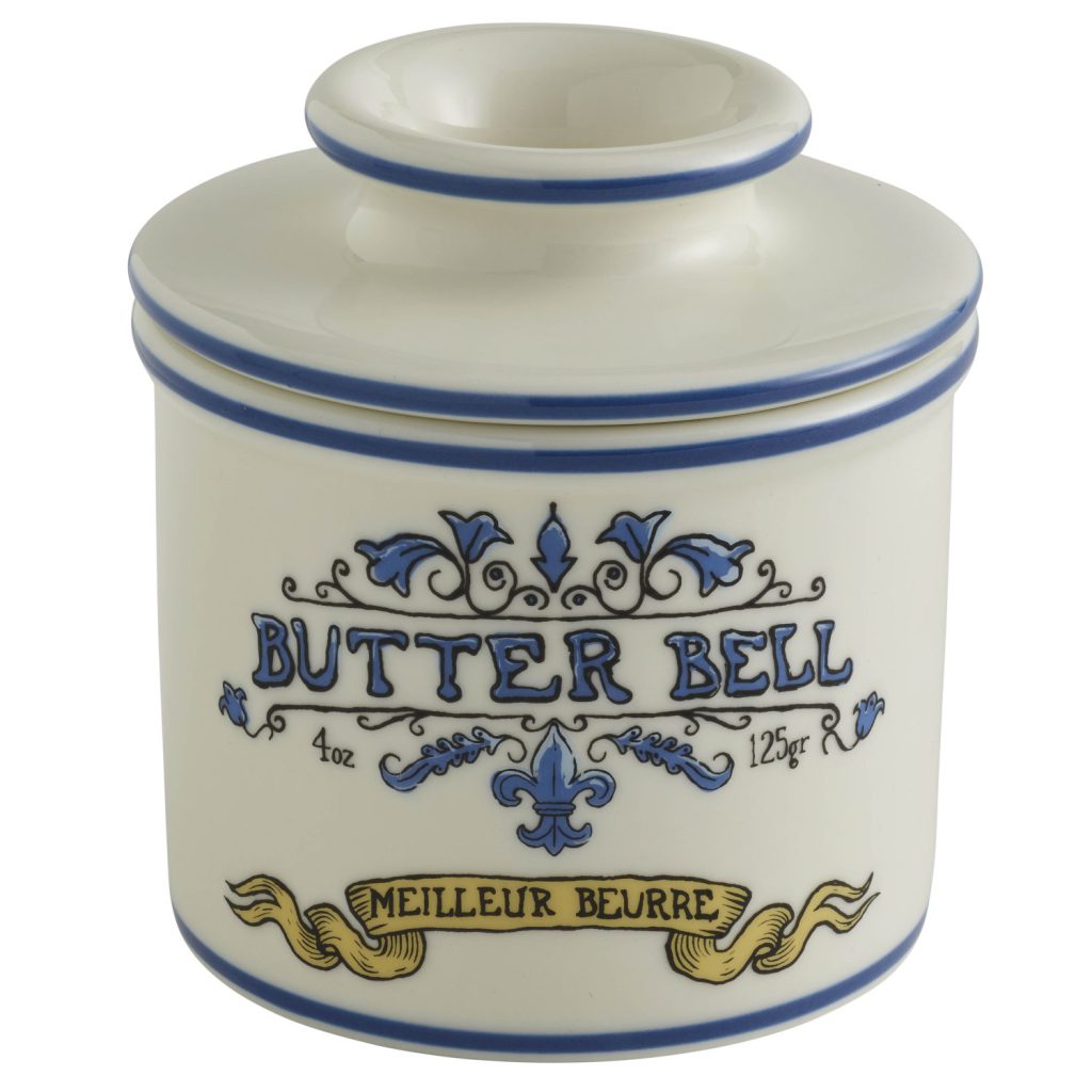 Art Nouveau Blue Butter Bell® Crock